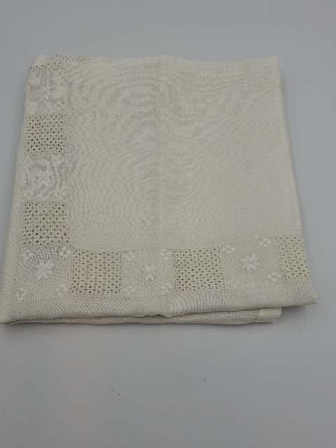 Vintage broderet hørdug